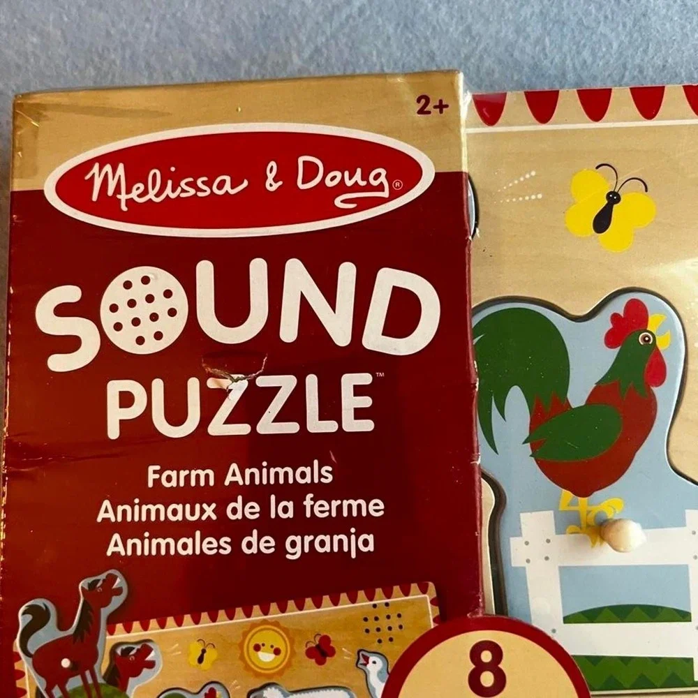 Melissa & Doug Sound Puzzle Farm Animals NEW